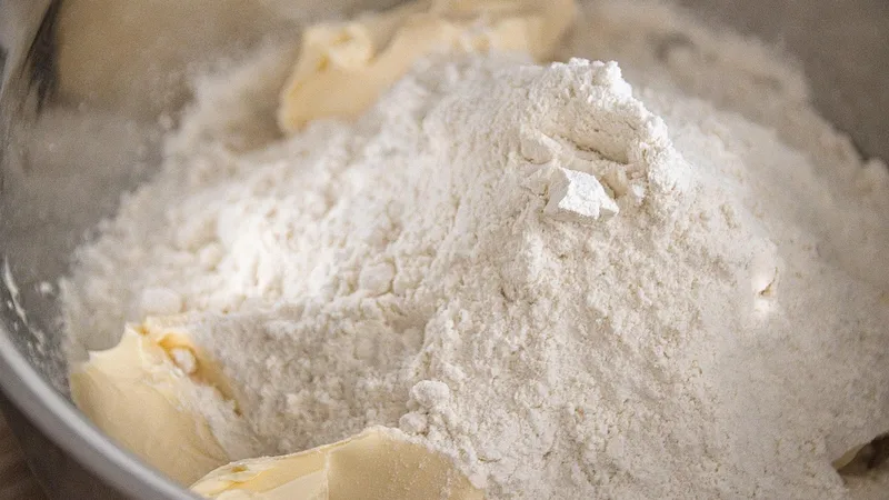 Protein tozunu dengeli bir öğünün yanında mutfakta içeceğe karıştıran spor yapan yetişkin